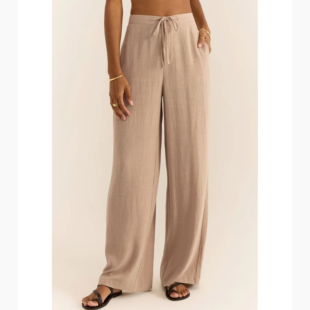 EUC Z Supply Cortez Linen Pants Warm Sands
